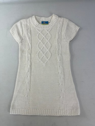 Mädchen kurzarm stick kleid - kurzarm,