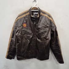 Schott NYC USA Perfecto Leather Biker Cafe Racer Motorrad Bomber Jacke XXL