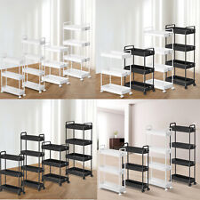 Rollwagen 3/4 Ebenen Küchenwagen Nischenregal Küchenregal auf Rollen & Haken