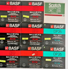 Tonbänder 18cm Spulen 8xBASF DP26 1x Scotch 215