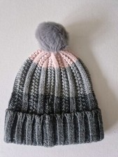 Mütze Von Tchibo Grau/Rosa 