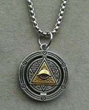 Allsehendes Auge Gottes Anhänger Mit Halskette Silber Schutz Des Horus Ägypten