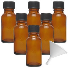 6 Tropfflaschen 20 ml braun