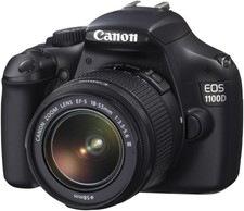 Canon EOS 1100D / EOS Rebel T3 12.2MP Digitalkamera - Schwarz (Kit mit EF-S...
