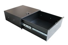 Rackschublade 4HE 19" extra tief Schublade Stahl 45cm tief Flightcase Rack Serve