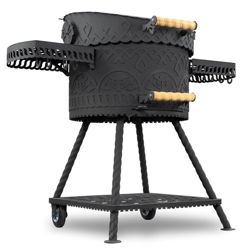 Premium holzkohlegrill drakkar - premium,