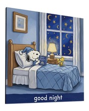 Snoopy Leinwand Bild Farbig