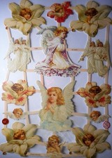 Glanzbilder Engel Liebe Blumen