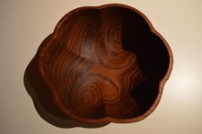 Holzschale dunkel, Durchmesser 25cm, Höhe 10 cm