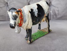 antike geschnitzte Kuh altes Holzspielzeug Kuh alpenländisch