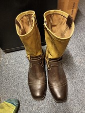 Motorradstiefel von Highway 1 in gutem Zustand aus Leder für Damen, Gr. 45