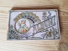 Poesiealbum klein mit Oblaten-Bildern 1900