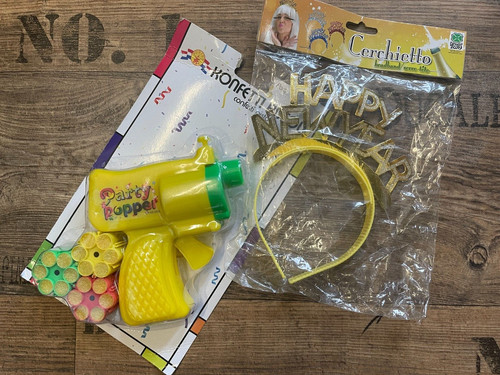 Konfetti pistole 3 stück - konfetti,