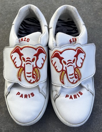 Kenzo kids leather sneakers - kids,