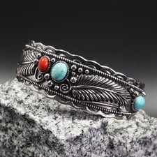 Armreif Feder Schmuck Boho