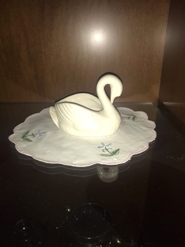 Porzellan schwan klein - schwan,