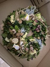 Kranz DEKO  hellgelb Weiß