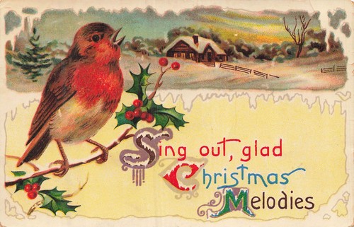 Antike weihnachtskarte - antike,