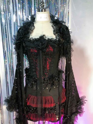 Goth kleid gothic damen emo - goth,