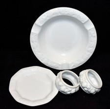 Rosenthal Maria weiss Set - Ascher, Konfektteller 2x Serviettenring