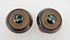 Neugablonz: Paar runde Ohrclips viktorianischer Stil Swarovski Elements (117871)