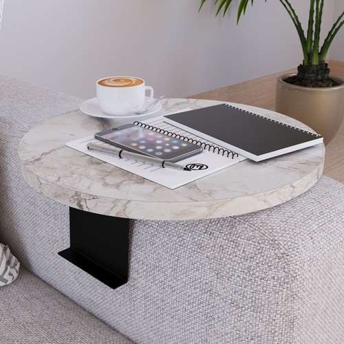 Sofatablett kuleskyd ø34cm - sofatablett,