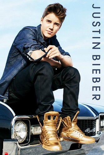 Justin bieber gold boots - gold,