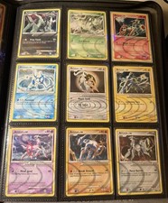 Pokemon Platin Arceus LV100 Komplettset AR1-AR9 nm/ex 9 Karten Holo Deutsch