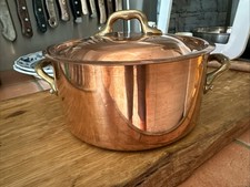 Original Villedieu France Kleiner Kupfertopf Kochtopf