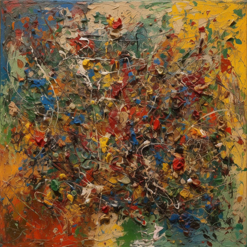Abstrakt modern pollock stil - modern,
