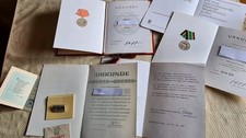 Konvolut Urkunden DDR NVA Pioniere, Sport  ,+ Mappe Verdienstmedaille NVA,
