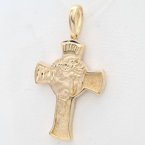 585 gold anhänger kreuz mit - 585,