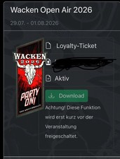 3x Wacken 2026 Tickets (2x