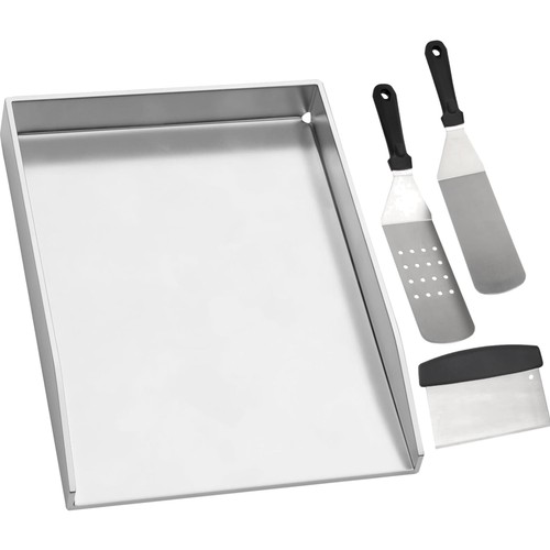 Grillplatte 30x40cm edelstahl - 30x40cm,