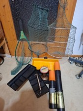 Angelzubehör  Koffer Fliegenfischen Netzt Waage