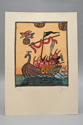 Tomi ungerer farblithografie - tomi,