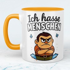Bedruckte Tasse „Ich hasse