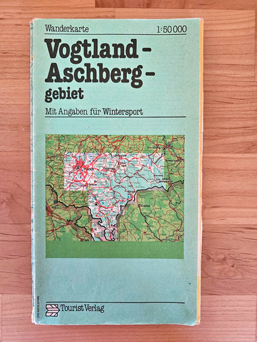 Original ddr wanderkarte - original,