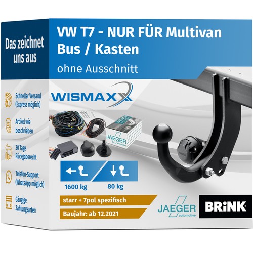 Anhängerkupplung für t7 - anhÄngerkupplung, vw