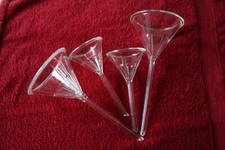 4 Analysentrichter RASOTHERM Jenaer Glaswerk DM 110  und 80 mm neu