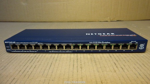 Netgear fs116p prosafe - 16, port