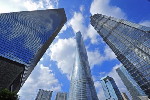 Wandbild shanghai world - wandbild:,