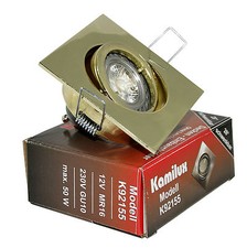 Einbaustrahler LED GU10 230V dimmbar eckig Alu für Trockenbau  & Decke