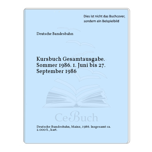 Deutsche bundesbahn kursbuch - deutsche,