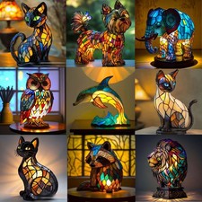 Tierharz Tischlampe LED