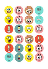 24 Vorgeschnittene Spongebob