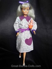 1993 Lucky Inc. Barbie schwanger mit Baby = Vintage Barbie Clone Doll 90er
