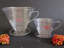 2 Melitta Kaffee-Filter Kunststoff 1 Loch Transparent 2/6 Tassen Aromafilter