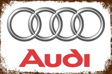 Blechschild audi 20 cm - audi,