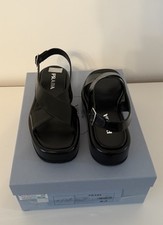 Prada Sandalen Schwarz Größe